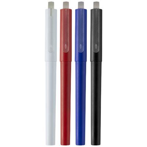 Obrázky: Mauna recyklované PET gelové kuličkové pero, bílé, Obrázek 4