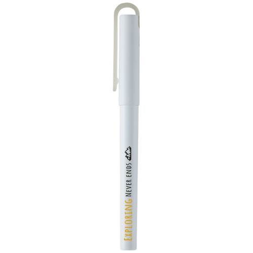Obrázky: Mauna recyklované PET gelové kuličkové pero, bílé, Obrázek 6