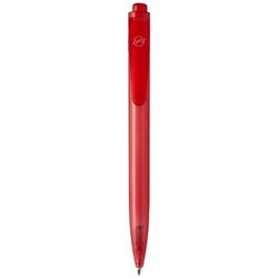 Obrázky: Červené kulič. pero z plastu recyklovaného z oceánu