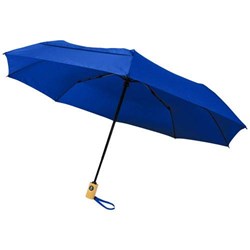 Obrázky: Automatický skládací deštník, rec. PET, král.modrý