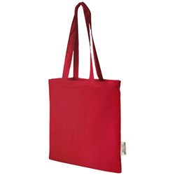 Obrázky: Červená taška z GRS recyklované bavlny 140 g/m2