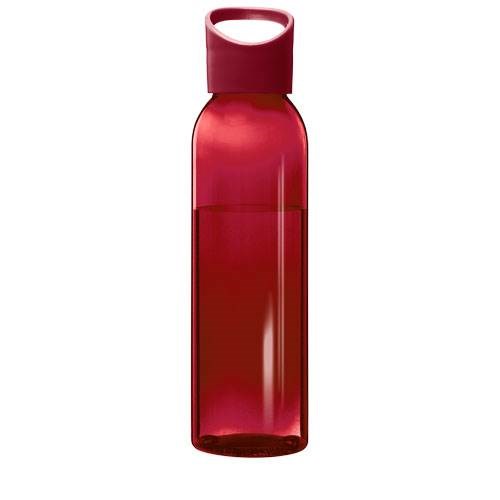Obrázky: Červená transp. 650ml láhev z recyklovaného plastu, Obrázek 2