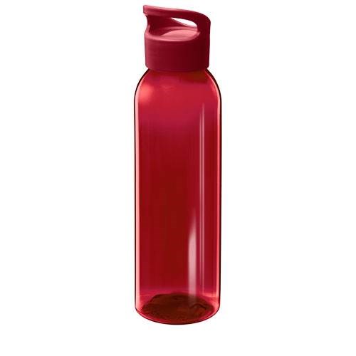 Obrázky: Červená transp. 650ml láhev z recyklovaného plastu, Obrázek 3
