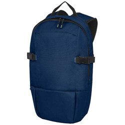 Obrázky: Nám. modrý batoh na notebook 15"s přezkami,GRS RPET