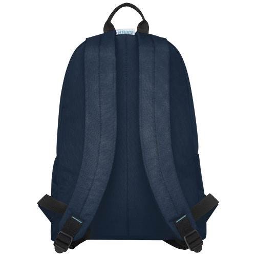 Obrázky: Nám. modrý batoh z GRS RPET, přední kapsa na zip, Obrázek 2