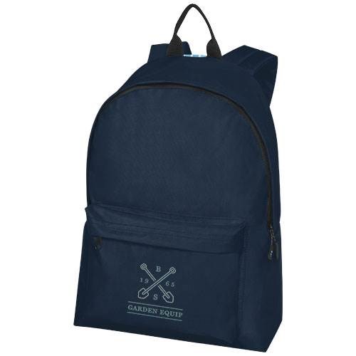 Obrázky: Nám. modrý batoh z GRS RPET, přední kapsa na zip, Obrázek 5
