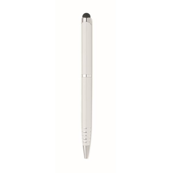 Obrázky: Bílé otočné kuličkové pero se stylusem, MN, Obrázek 4