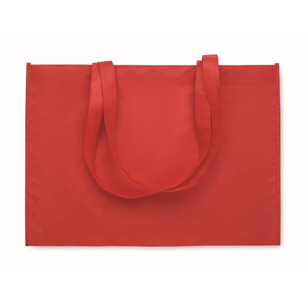 Obrázky: Taška z netkané textilie RPET, dlouhé d., červená, Obrázek 2