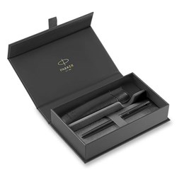 Zobrazit detaily pro Roller PARKER IM Achromatic Black BT+ pouzdro Obrázky: Roller PARKER IM Achromatic Black BT+ pouzdro
