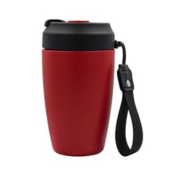Zobrazit detaily pro Nerez. termohrnek s dvojitou stěnou 380 ml, červený Obrázky: Nerez. termohrnek s dvojitou stěnou 380 ml, červený