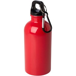 Zobrazit detaily pro Nerezová láhev 400ml s karabinou, červená Obrázky: Nerezová láhev 400ml s karabinou, červená