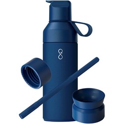 Zobrazit detaily pro Láhev 500 ml - 3 různé víčka na výměnu, modrá Obrázky: Láhev 500 ml - 3 různé víčka na výměnu, modrá