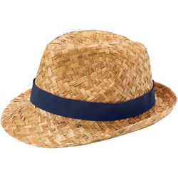 Zobrazit detaily pro Slaměný klobouk, námořně modrá stuha Obrázky: Slaměný klobouk, námořně modrá stuha